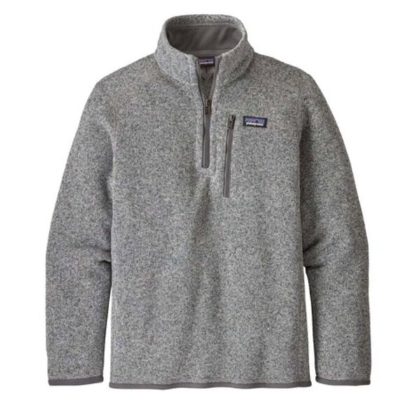 Patagonia Sweater‎ Women Small Gray Better Sweater Quarter Zip Pullover Gorpcore - Picture 1 of 9
